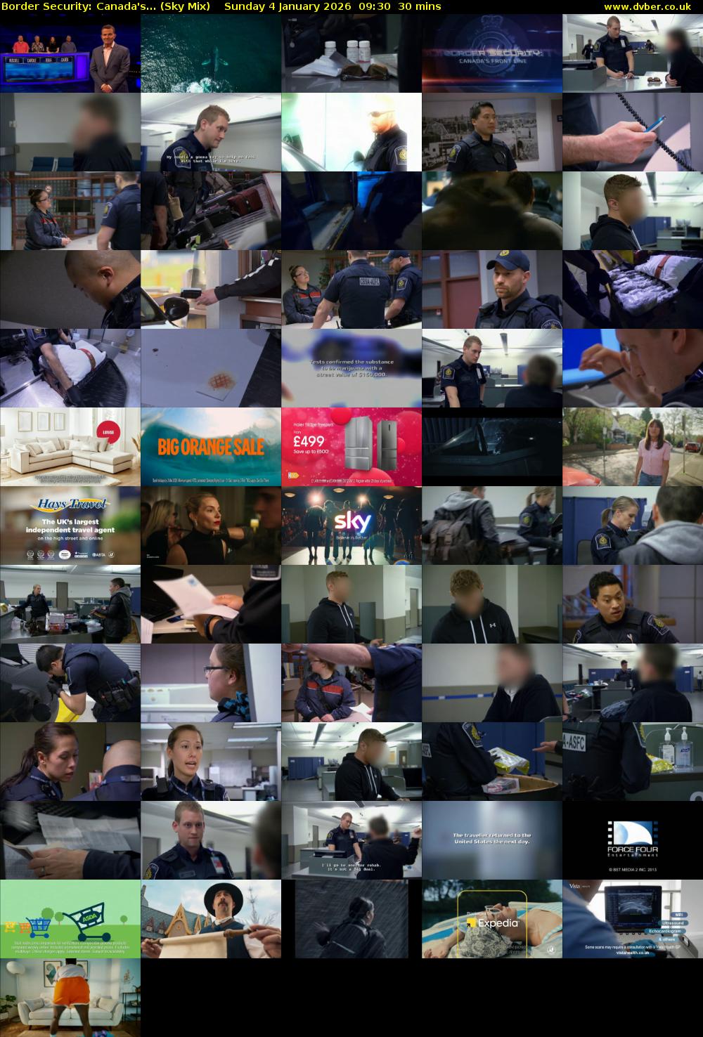 Border Security: Canada's... (Sky Mix) Sunday 4 January 2026 09:30 - 10:00