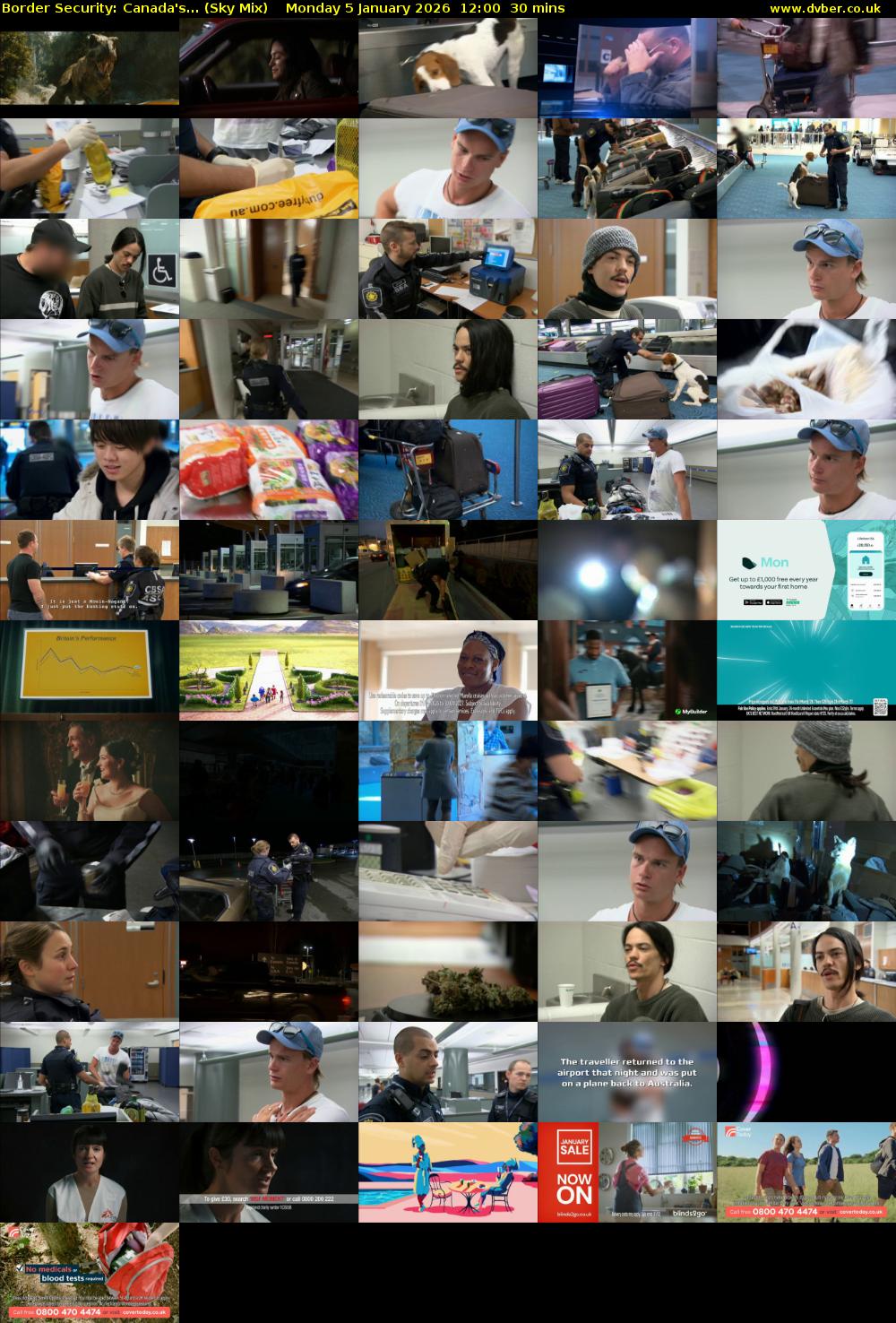 Border Security: Canada's... (Sky Mix) Monday 5 January 2026 12:00 - 12:30