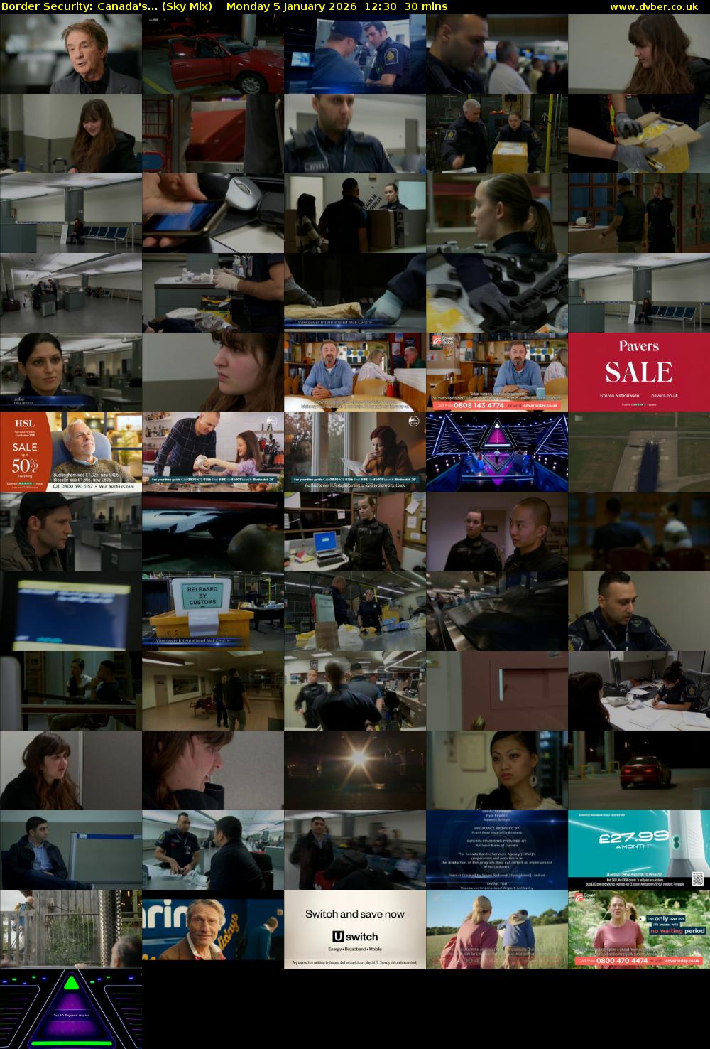 Border Security: Canada's... (Sky Mix) Monday 5 January 2026 12:30 - 13:00