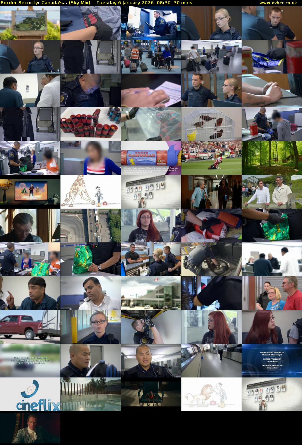 Border Security: Canada's... (Sky Mix) Tuesday 6 January 2026 08:30 - 09:00