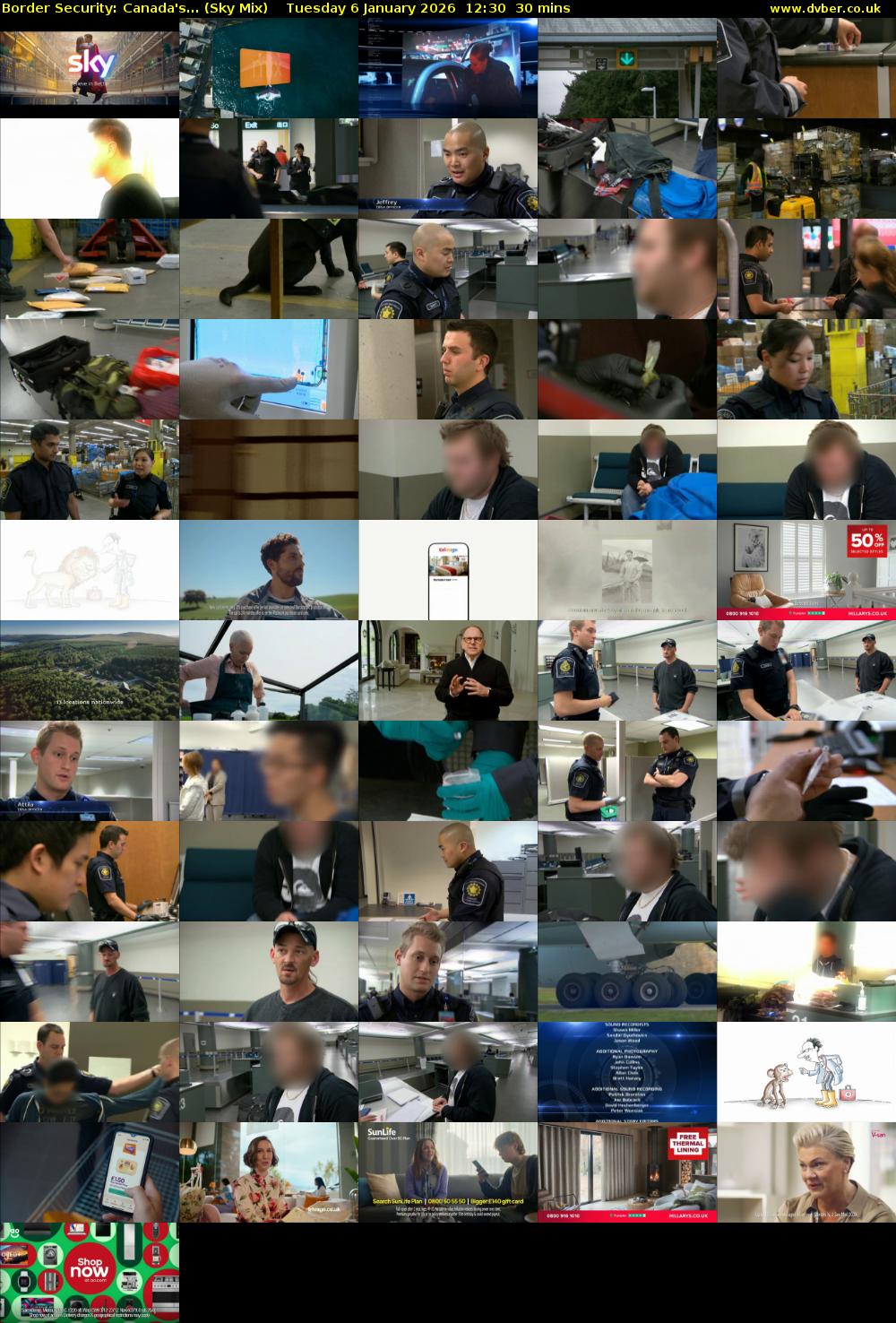 Border Security: Canada's... (Sky Mix) Tuesday 6 January 2026 12:30 - 13:00