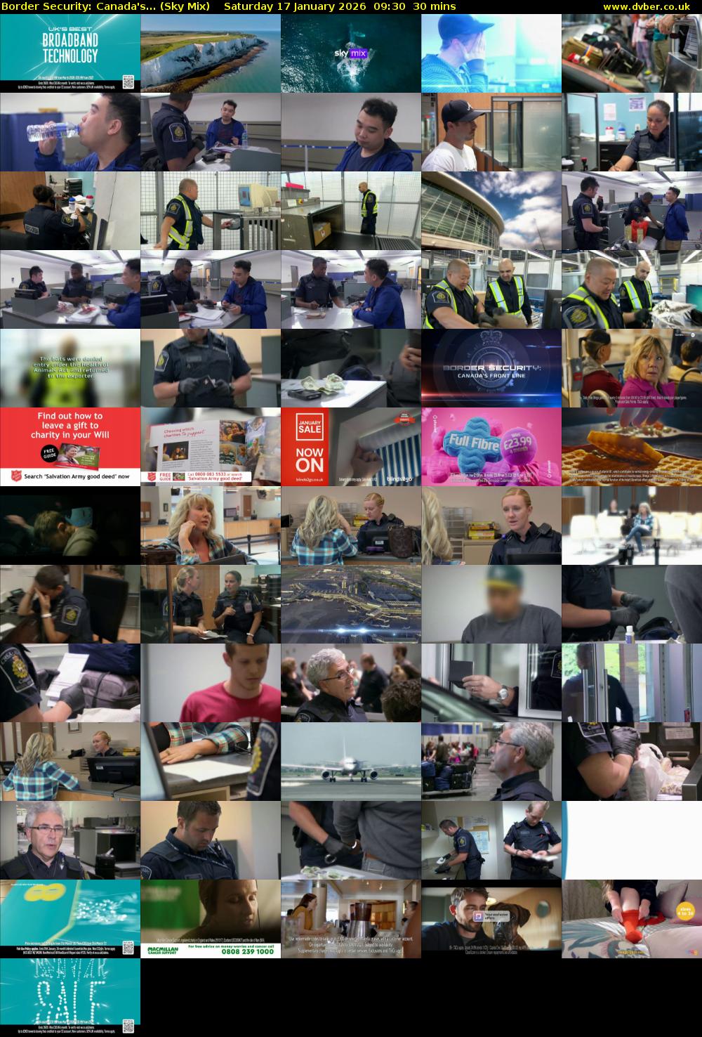 Border Security: Canada's... (Sky Mix) Saturday 17 January 2026 09:30 - 10:00