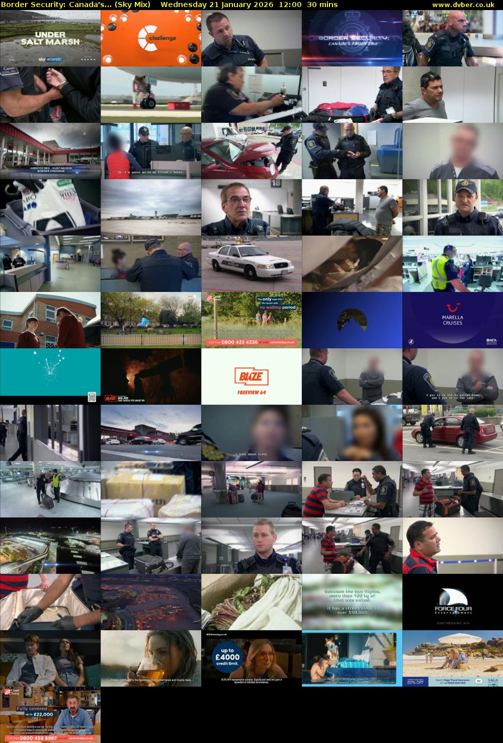 Border Security: Canada's... (Sky Mix) Wednesday 21 January 2026 12:00 - 12:30