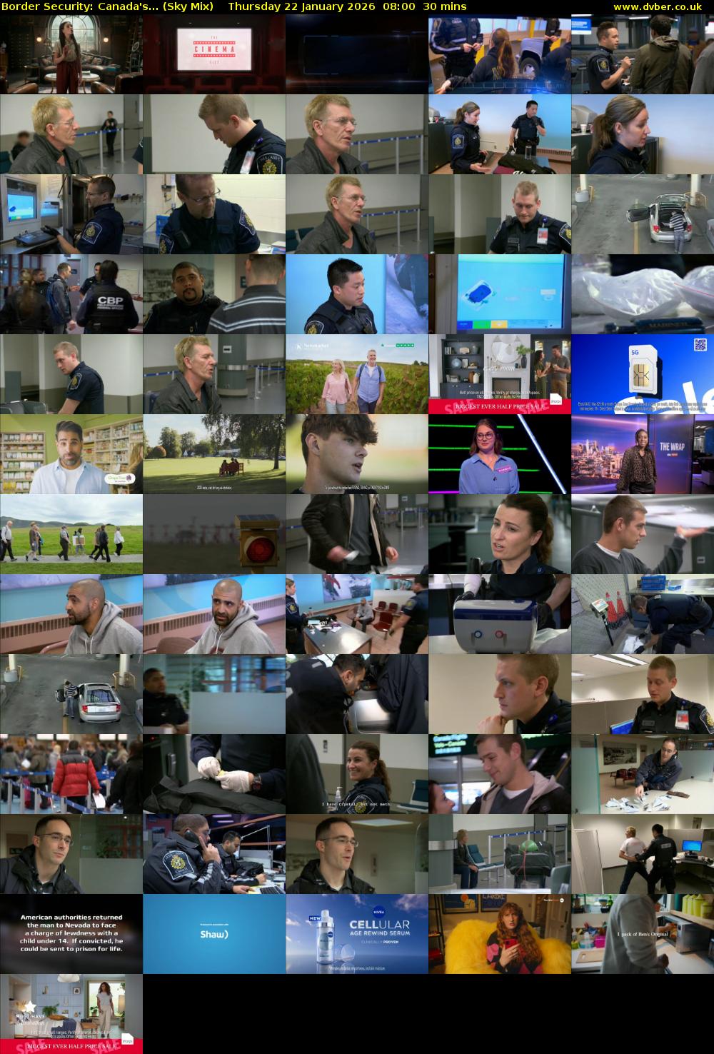Border Security: Canada's... (Sky Mix) Thursday 22 January 2026 08:00 - 08:30