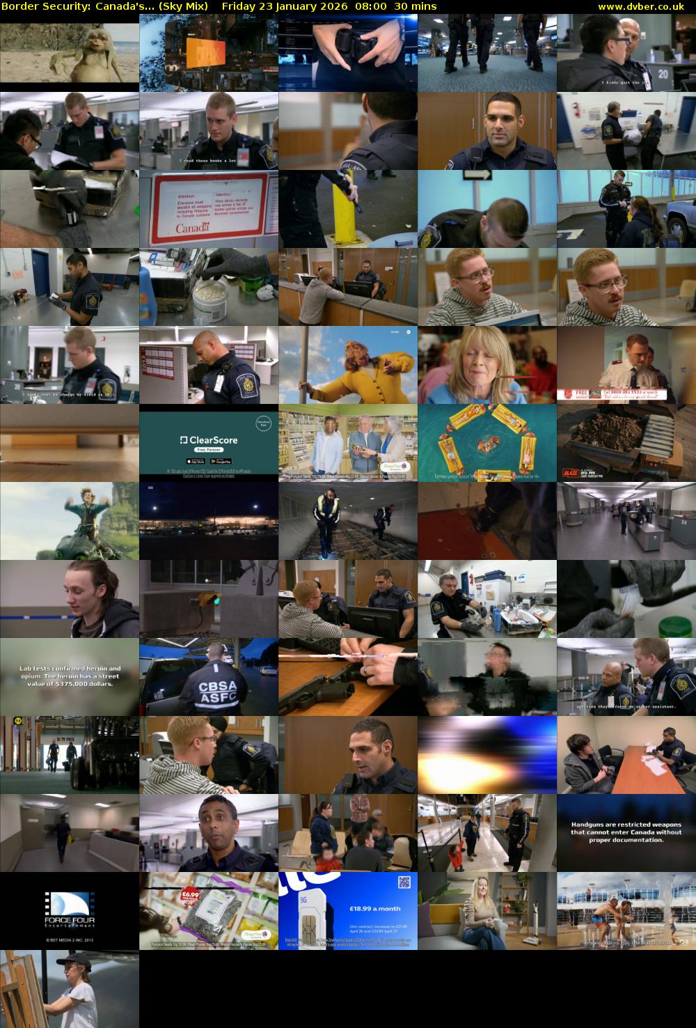 Border Security: Canada's... (Sky Mix) Friday 23 January 2026 08:00 - 08:30