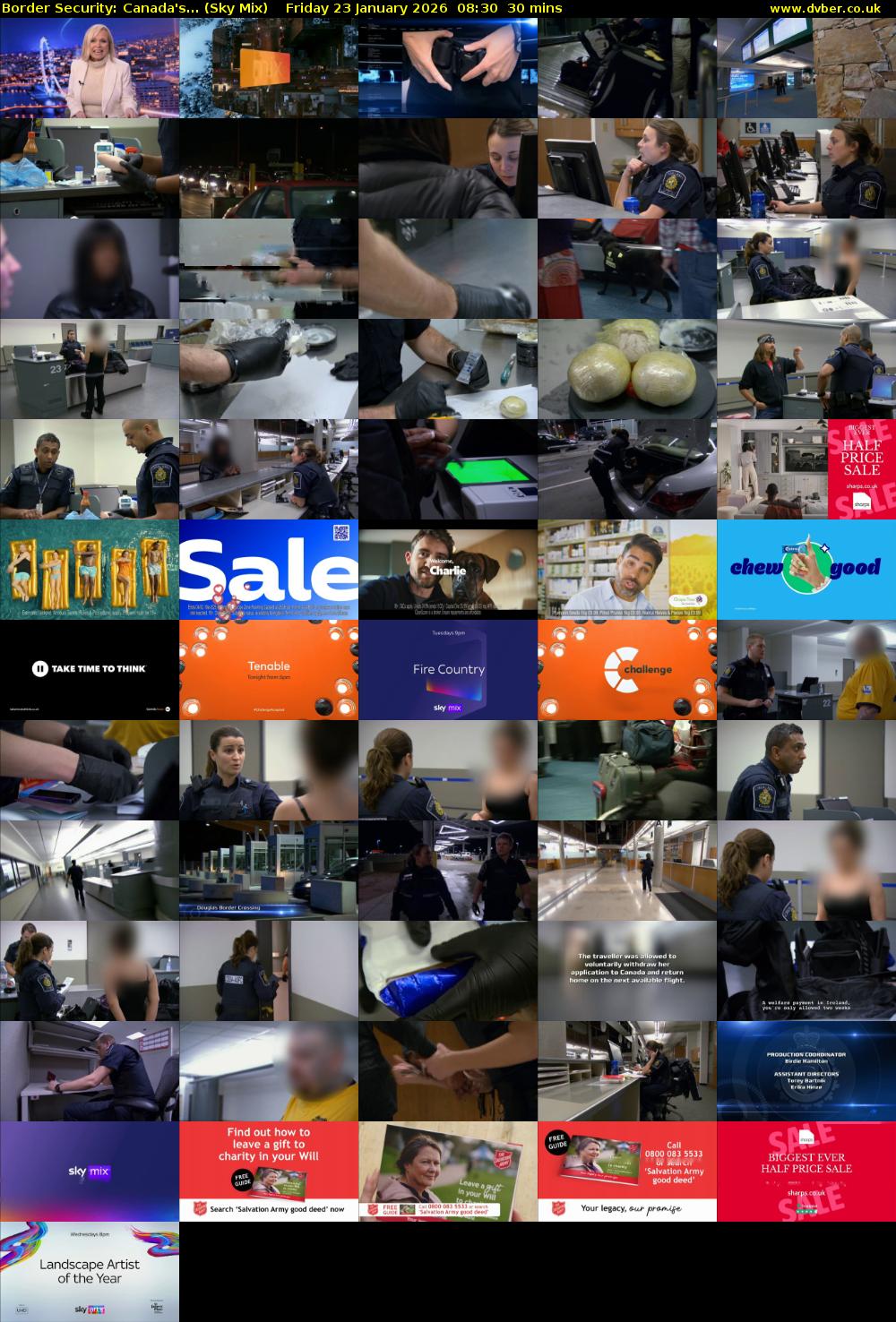 Border Security: Canada's... (Sky Mix) Friday 23 January 2026 08:30 - 09:00