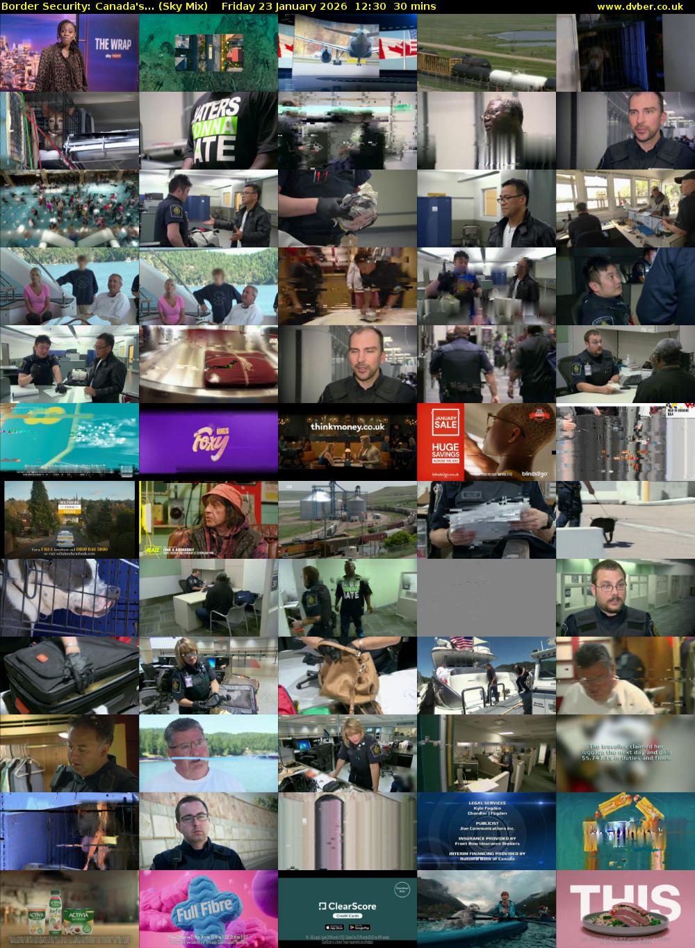 Border Security: Canada's... (Sky Mix) Friday 23 January 2026 12:30 - 13:00