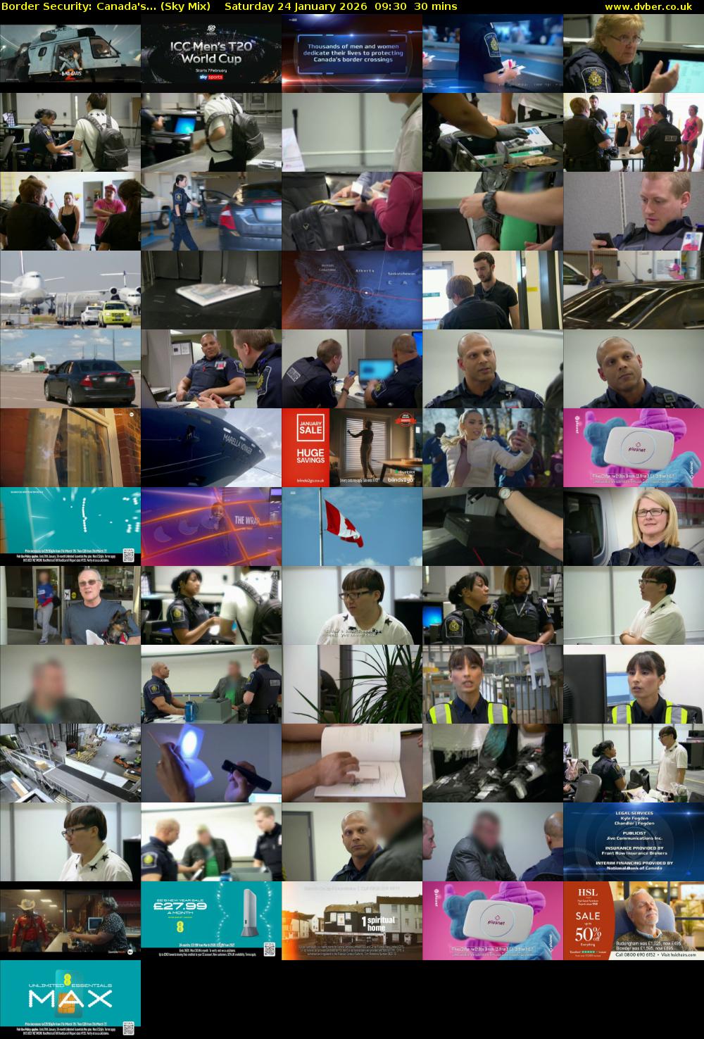 Border Security: Canada's... (Sky Mix) Saturday 24 January 2026 09:30 - 10:00