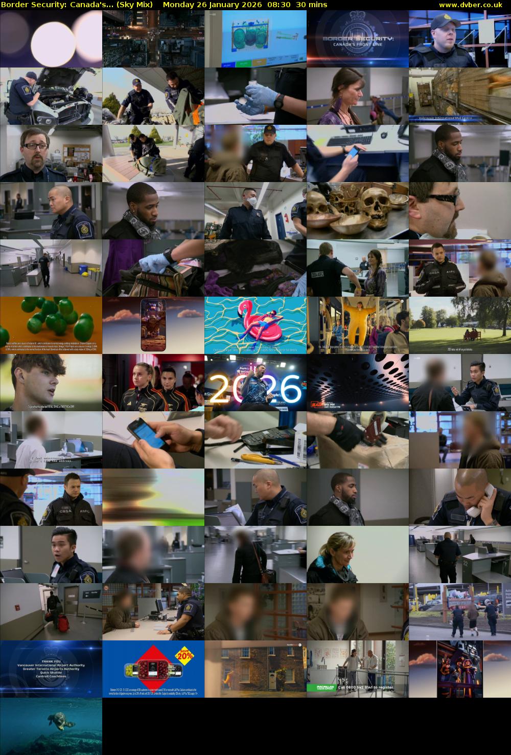 Border Security: Canada's... (Sky Mix) Monday 26 January 2026 08:30 - 09:00