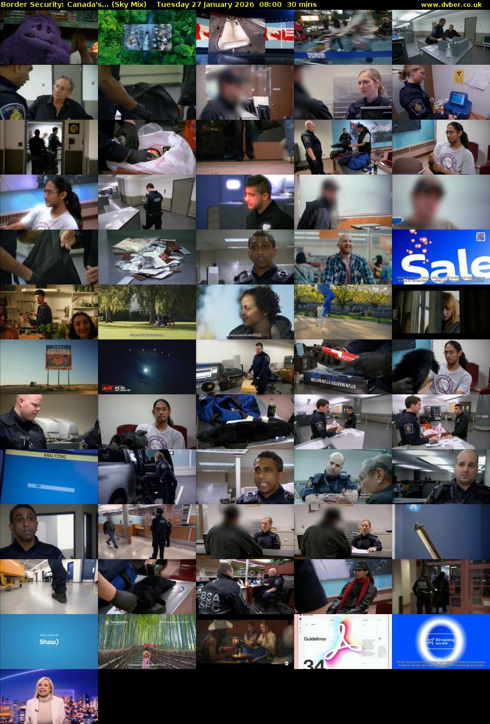 Border Security: Canada's... (Sky Mix) Tuesday 27 January 2026 08:00 - 08:30