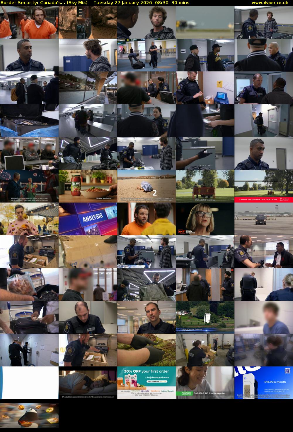 Border Security: Canada's... (Sky Mix) Tuesday 27 January 2026 08:30 - 09:00