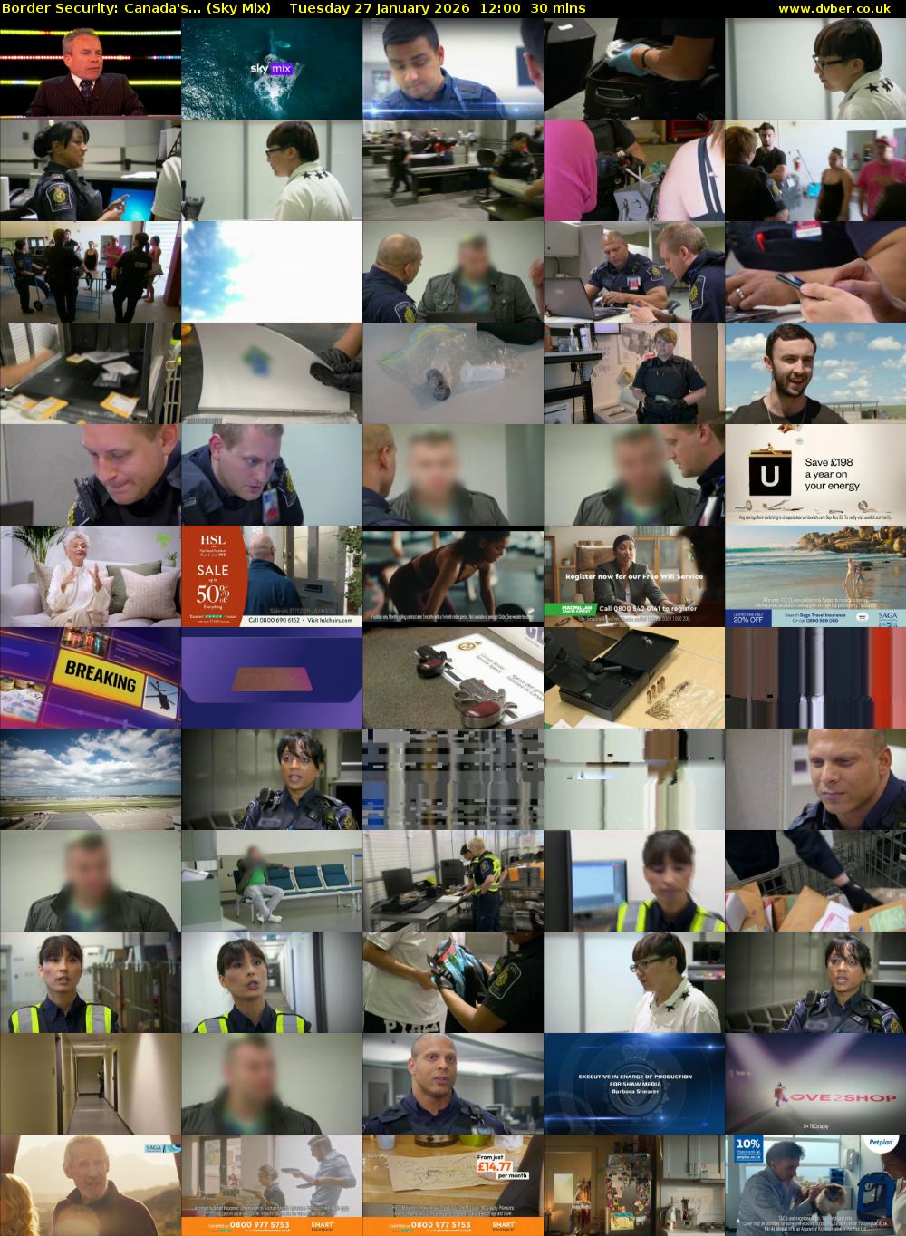 Border Security: Canada's... (Sky Mix) Tuesday 27 January 2026 12:00 - 12:30