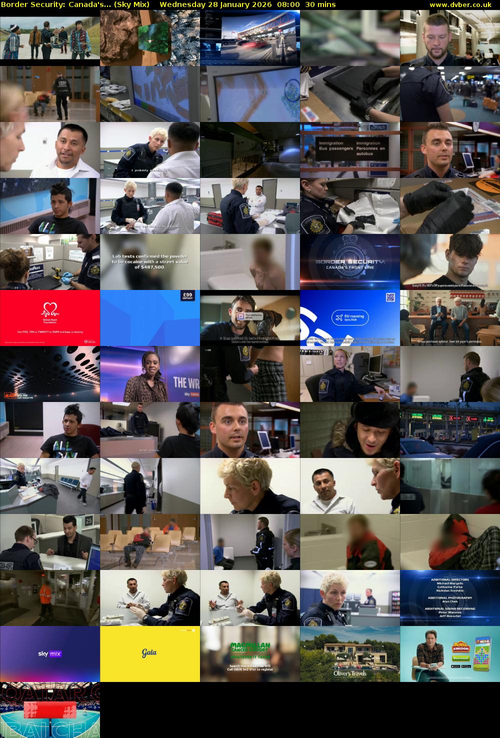 Border Security: Canada's... (Sky Mix) Wednesday 28 January 2026 08:00 - 08:30