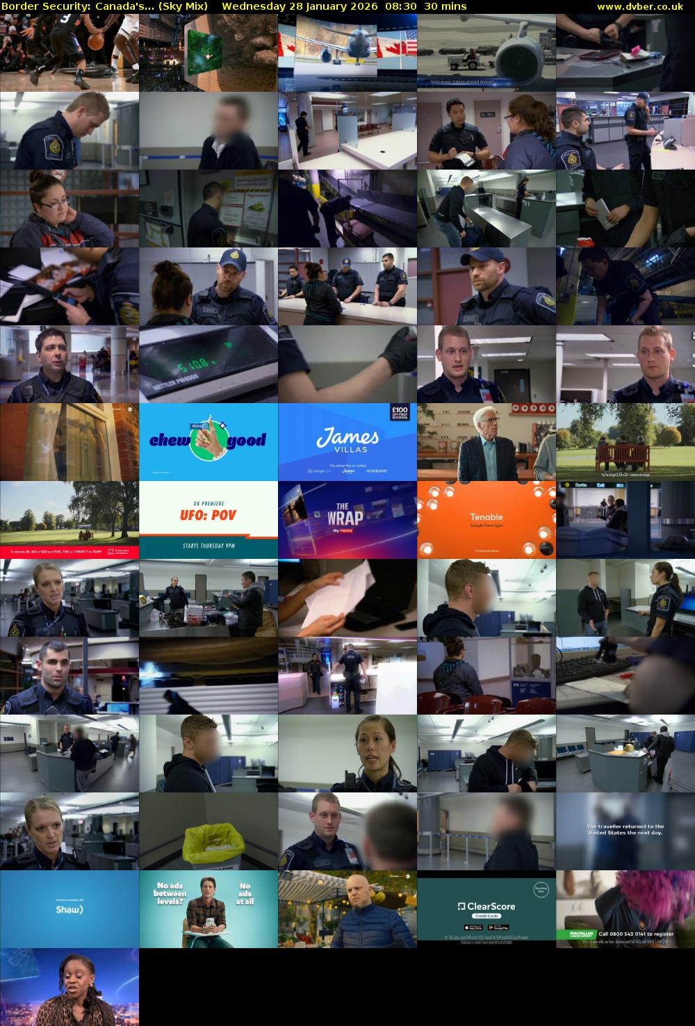 Border Security: Canada's... (Sky Mix) Wednesday 28 January 2026 08:30 - 09:00