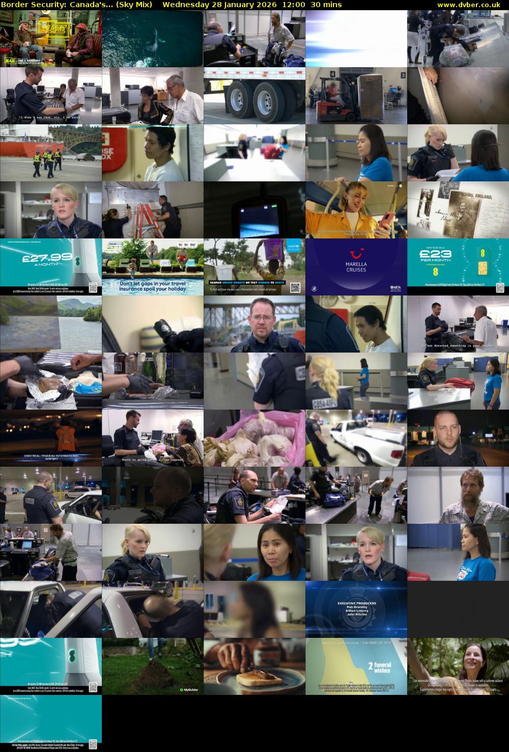 Border Security: Canada's... (Sky Mix) Wednesday 28 January 2026 12:00 - 12:30