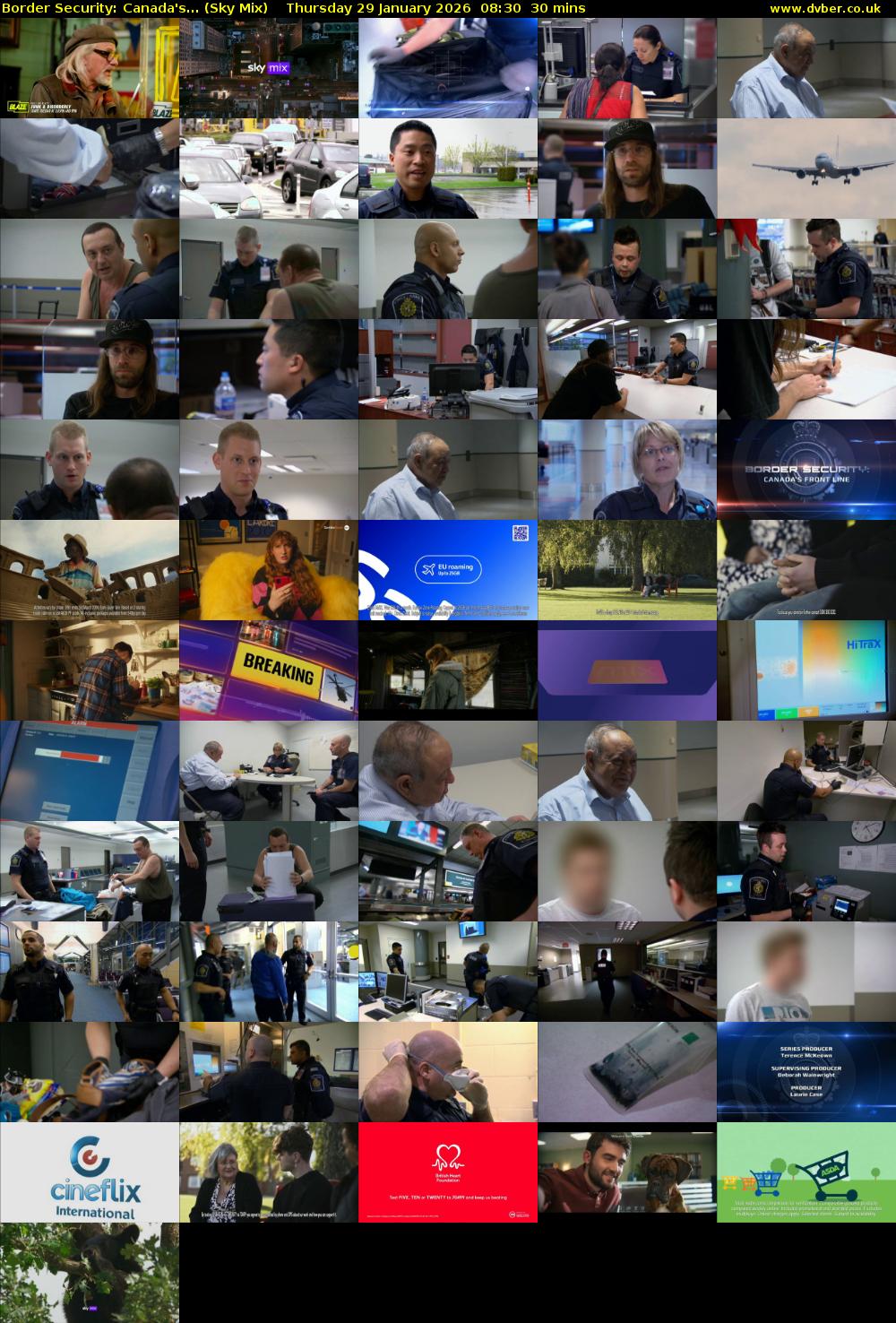 Border Security: Canada's... (Sky Mix) Thursday 29 January 2026 08:30 - 09:00