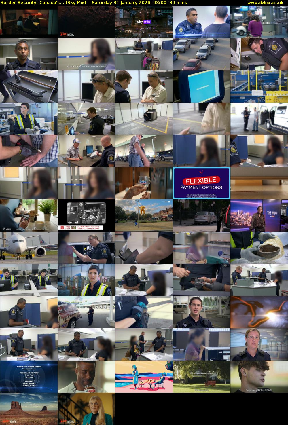 Border Security: Canada's... (Sky Mix) Saturday 31 January 2026 08:00 - 08:30