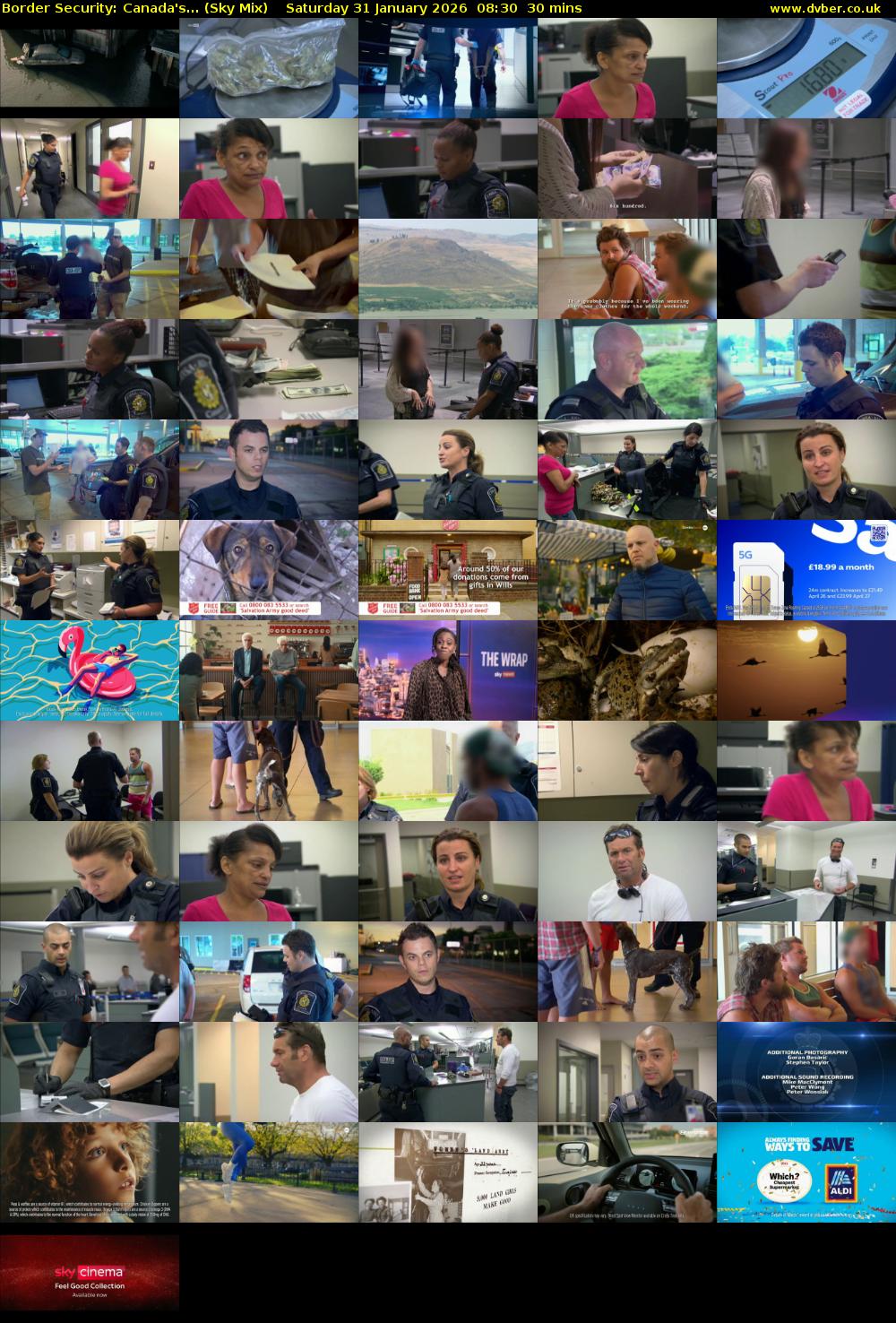 Border Security: Canada's... (Sky Mix) Saturday 31 January 2026 08:30 - 09:00