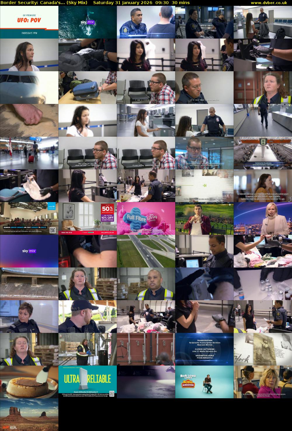 Border Security: Canada's... (Sky Mix) Saturday 31 January 2026 09:30 - 10:00