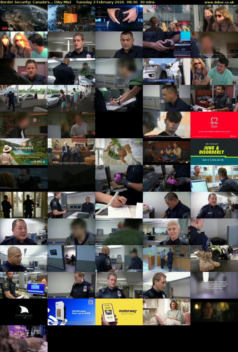 Border Security: Canada's... (Sky Mix) Tuesday 3 February 2026 08:30 - 09:00