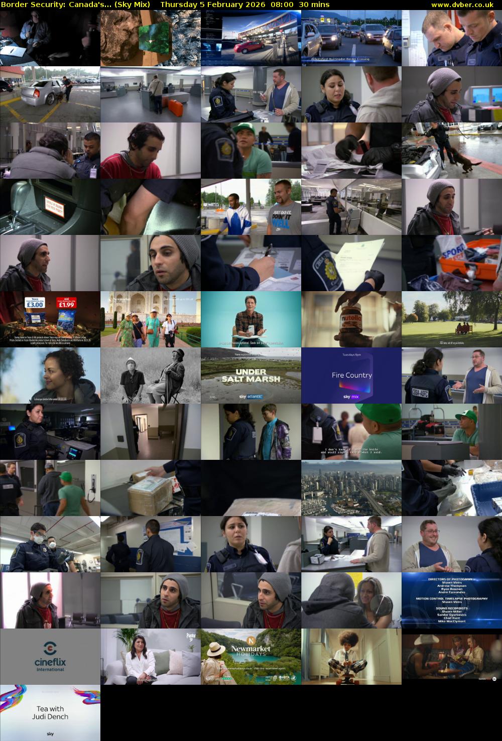 Border Security: Canada's... (Sky Mix) Thursday 5 February 2026 08:00 - 08:30