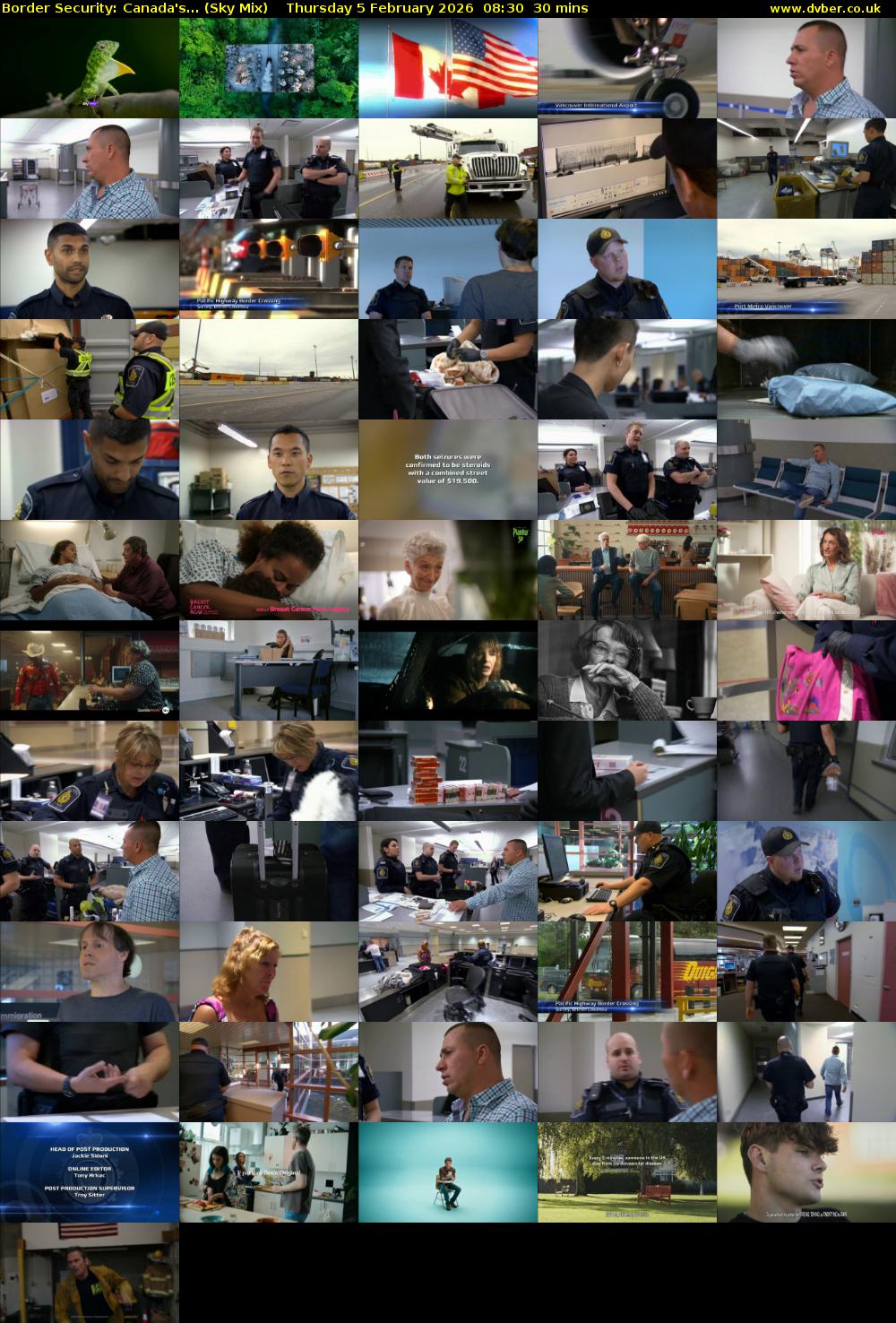 Border Security: Canada's... (Sky Mix) Thursday 5 February 2026 08:30 - 09:00