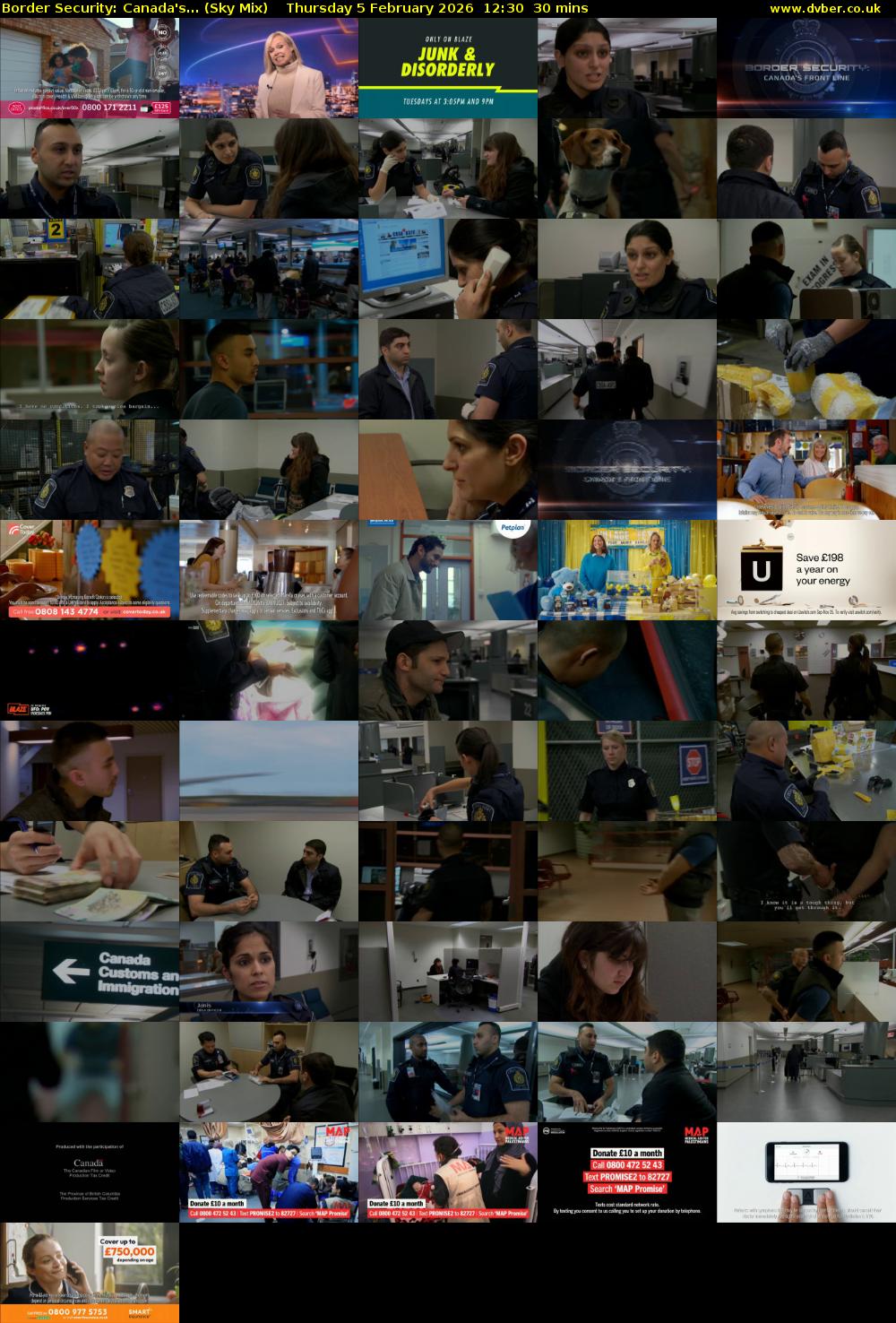 Border Security: Canada's... (Sky Mix) Thursday 5 February 2026 12:30 - 13:00