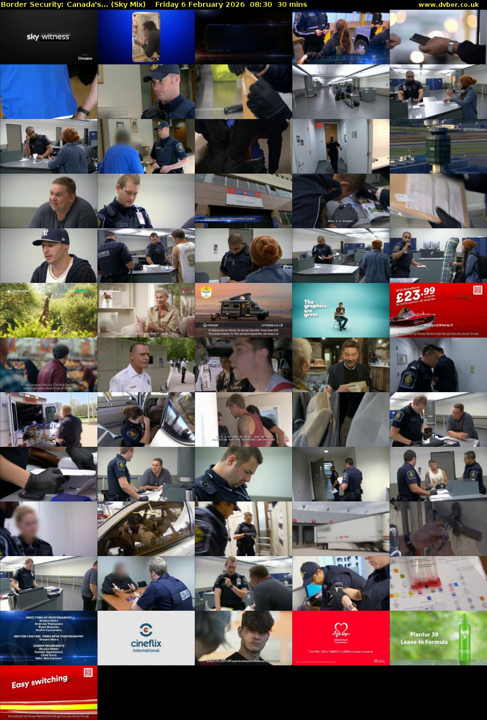 Border Security: Canada's... (Sky Mix) Friday 6 February 2026 08:30 - 09:00