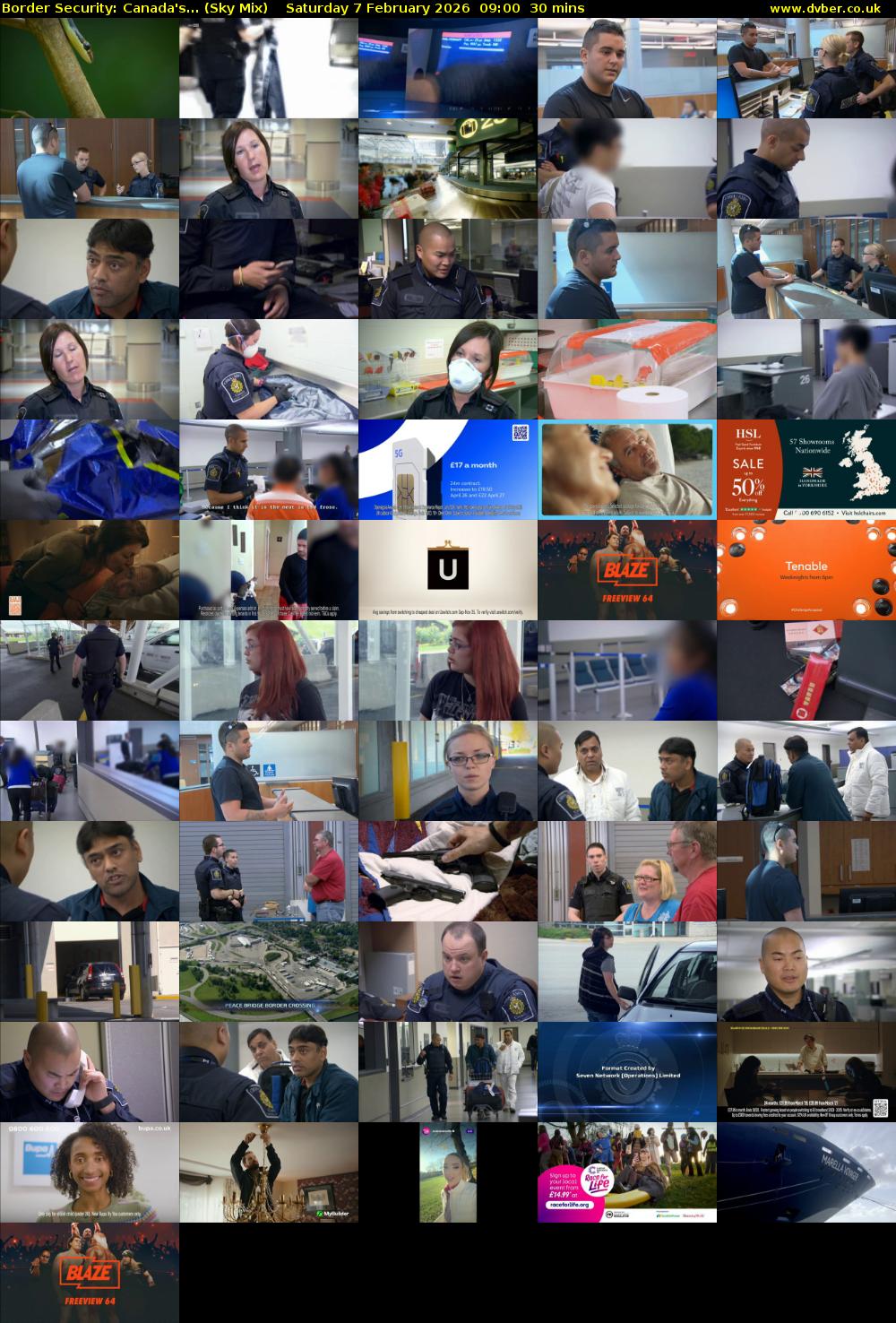 Border Security: Canada's... (Sky Mix) Saturday 7 February 2026 09:00 - 09:30