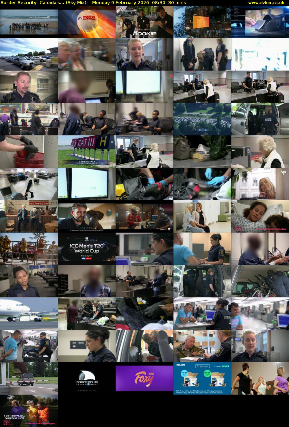 Border Security: Canada's... (Sky Mix) Monday 9 February 2026 08:30 - 09:00