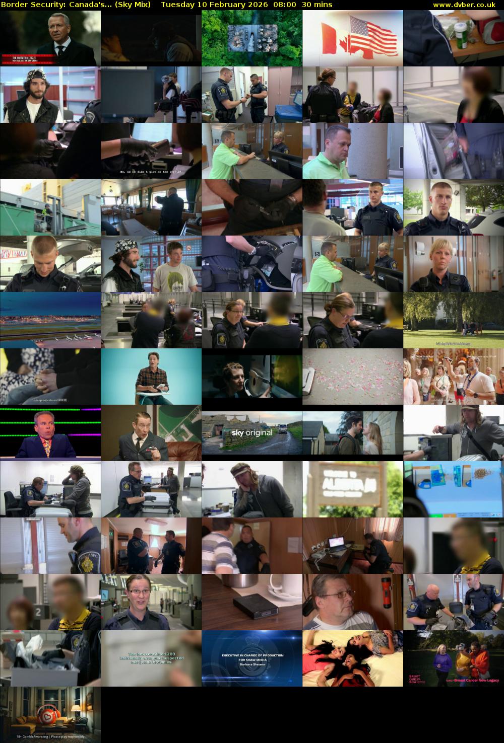 Border Security: Canada's... (Sky Mix) Tuesday 10 February 2026 08:00 - 08:30