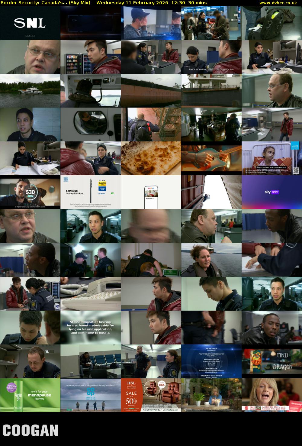 Border Security: Canada's... (Sky Mix) Wednesday 11 February 2026 12:30 - 13:00