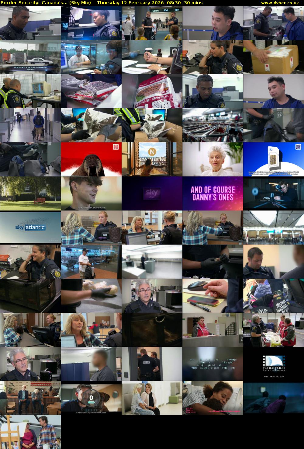 Border Security: Canada's... (Sky Mix) Thursday 12 February 2026 08:30 - 09:00