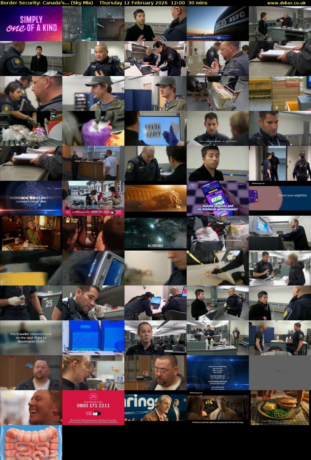 Border Security: Canada's... (Sky Mix) Thursday 12 February 2026 12:00 - 12:30