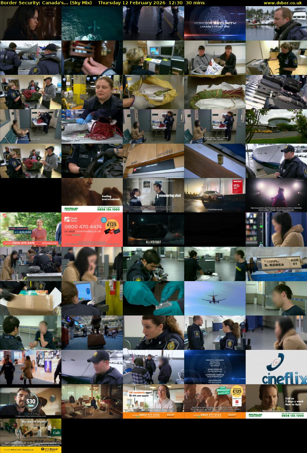 Border Security: Canada's... (Sky Mix) Thursday 12 February 2026 12:30 - 13:00