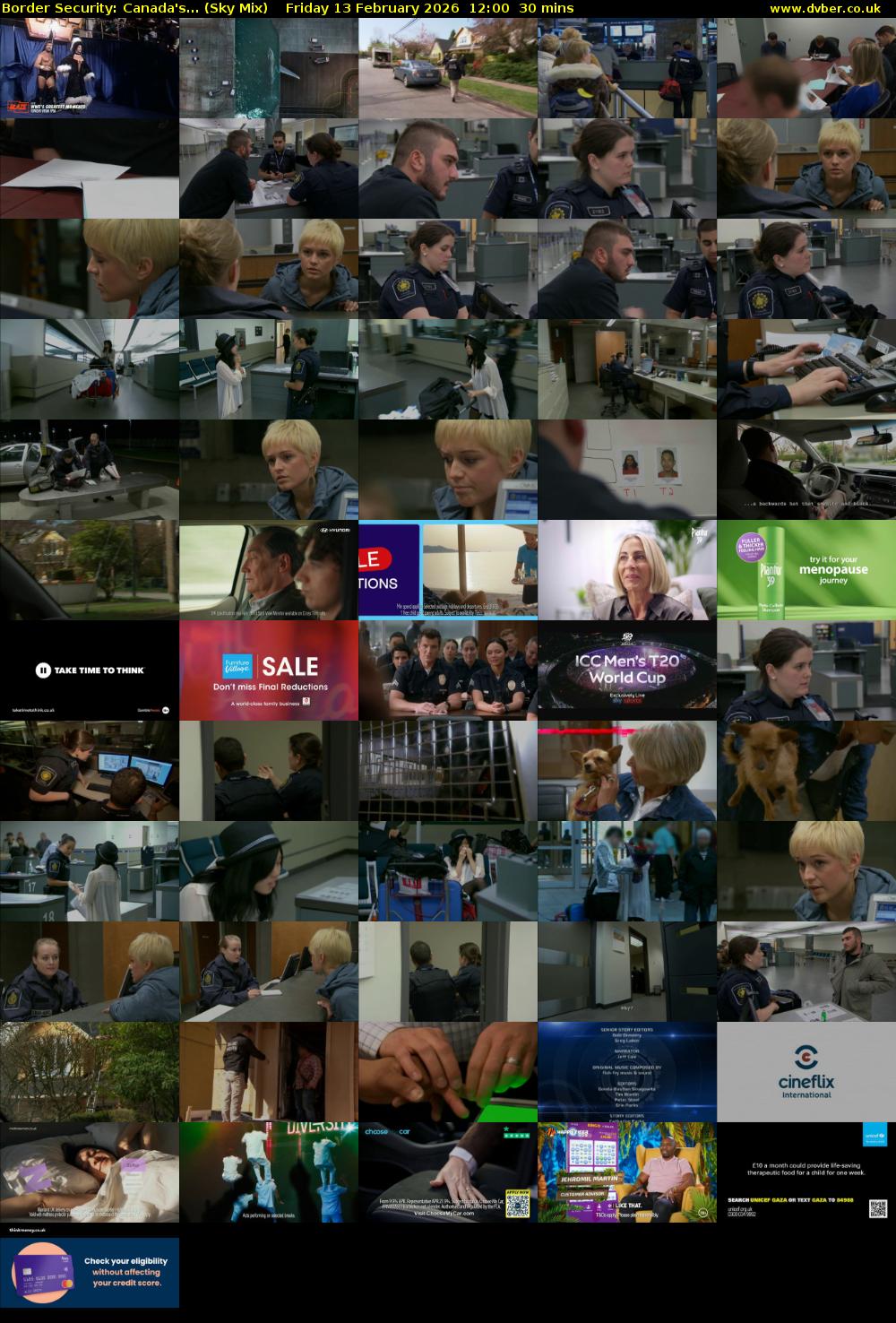 Border Security: Canada's... (Sky Mix) Friday 13 February 2026 12:00 - 12:30
