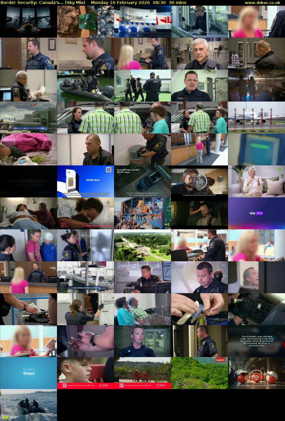 Border Security: Canada's... (Sky Mix) Monday 16 February 2026 08:30 - 09:00