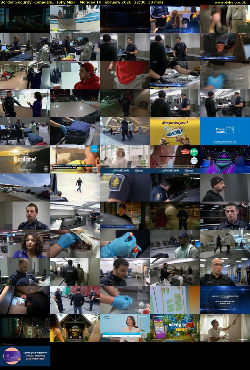 Border Security: Canada's... (Sky Mix) Monday 16 February 2026 12:30 - 13:00
