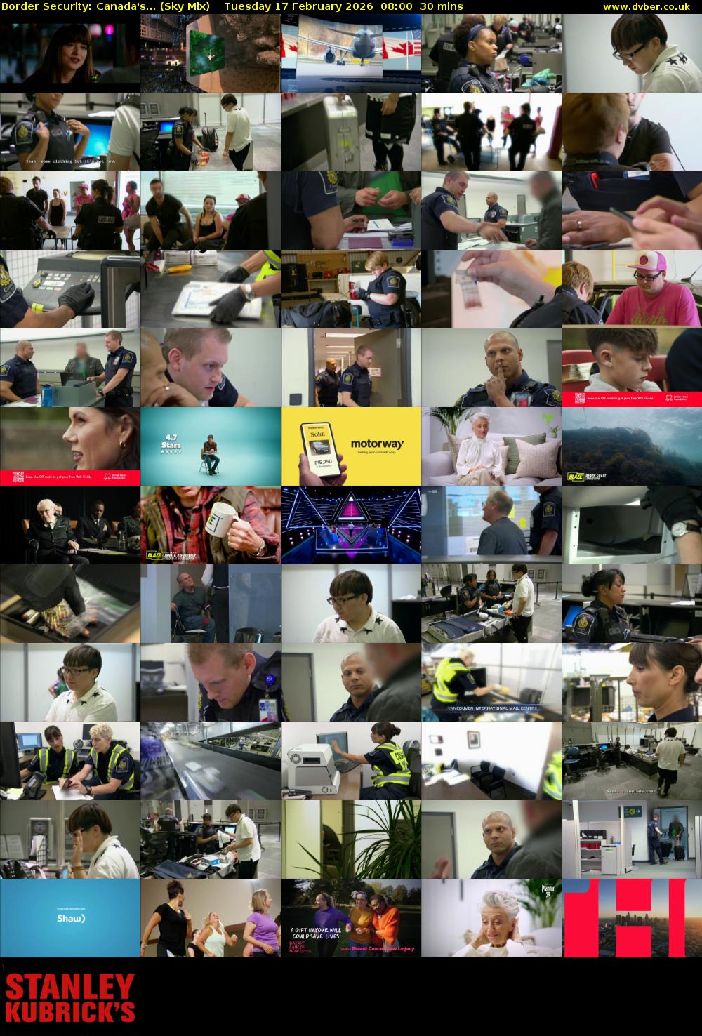 Border Security: Canada's... (Sky Mix) Tuesday 17 February 2026 08:00 - 08:30