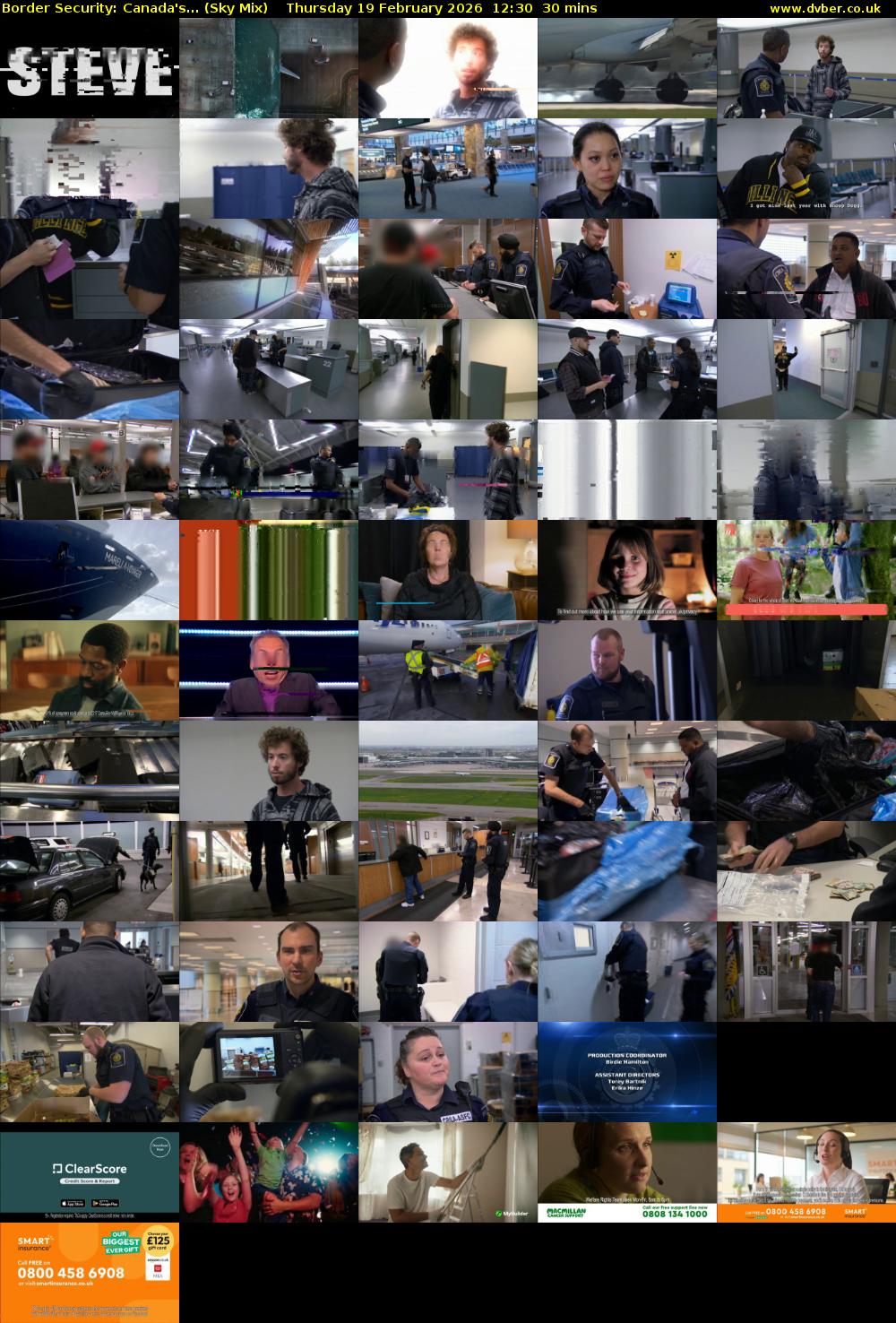 Border Security: Canada's... (Sky Mix) Thursday 19 February 2026 12:30 - 13:00