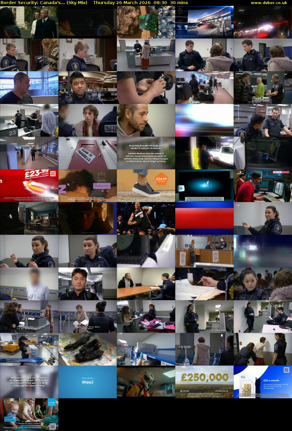 Border Security: Canada's... (Sky Mix) Thursday 26 March 2026 08:30 - 09:00