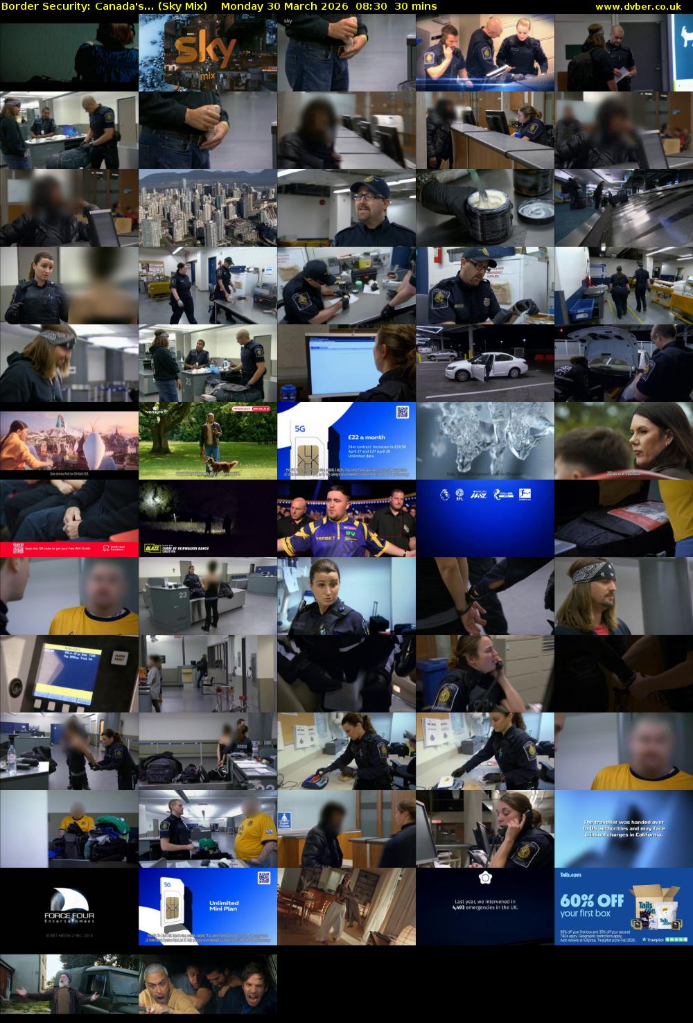 Border Security: Canada's... (Sky Mix) Monday 30 March 2026 08:30 - 09:00