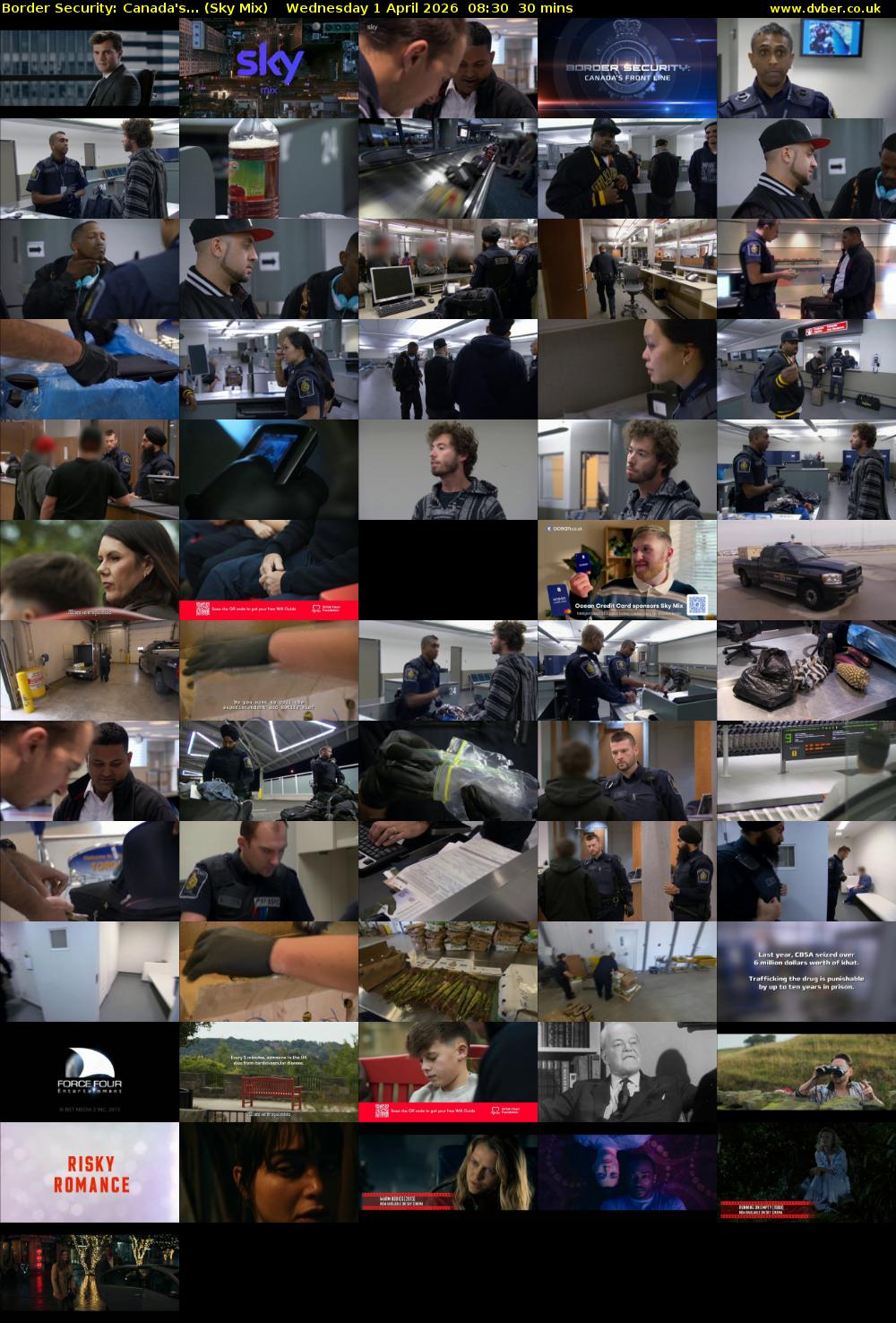 Border Security: Canada's... (Sky Mix) Wednesday 1 April 2026 08:30 - 09:00