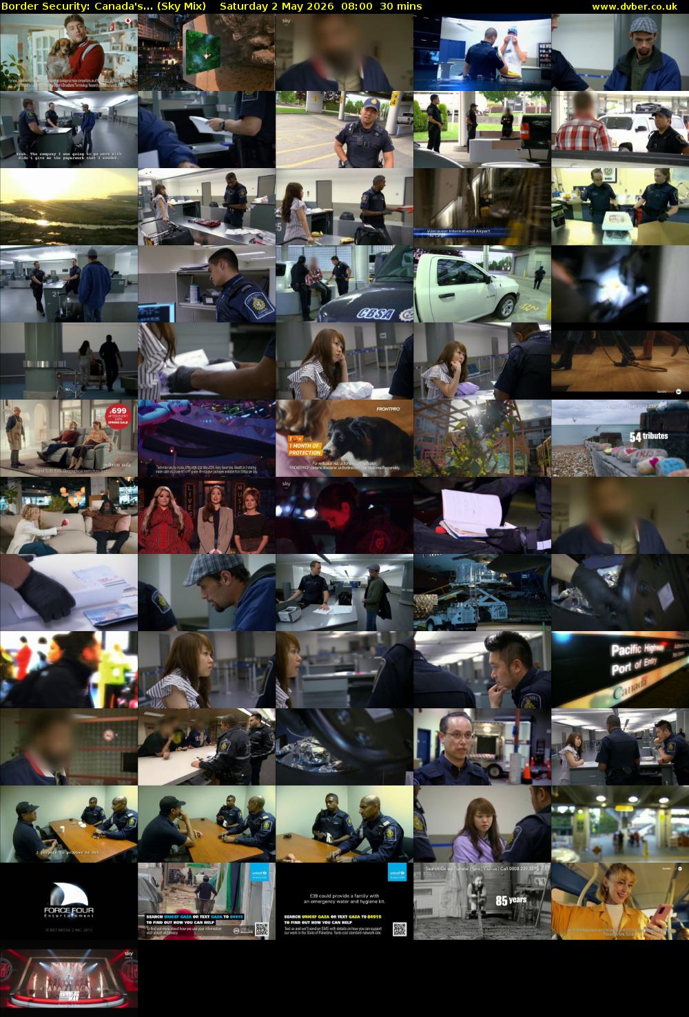 Border Security: Canada's... (Sky Mix) Saturday 2 May 2026 08:00 - 08:30