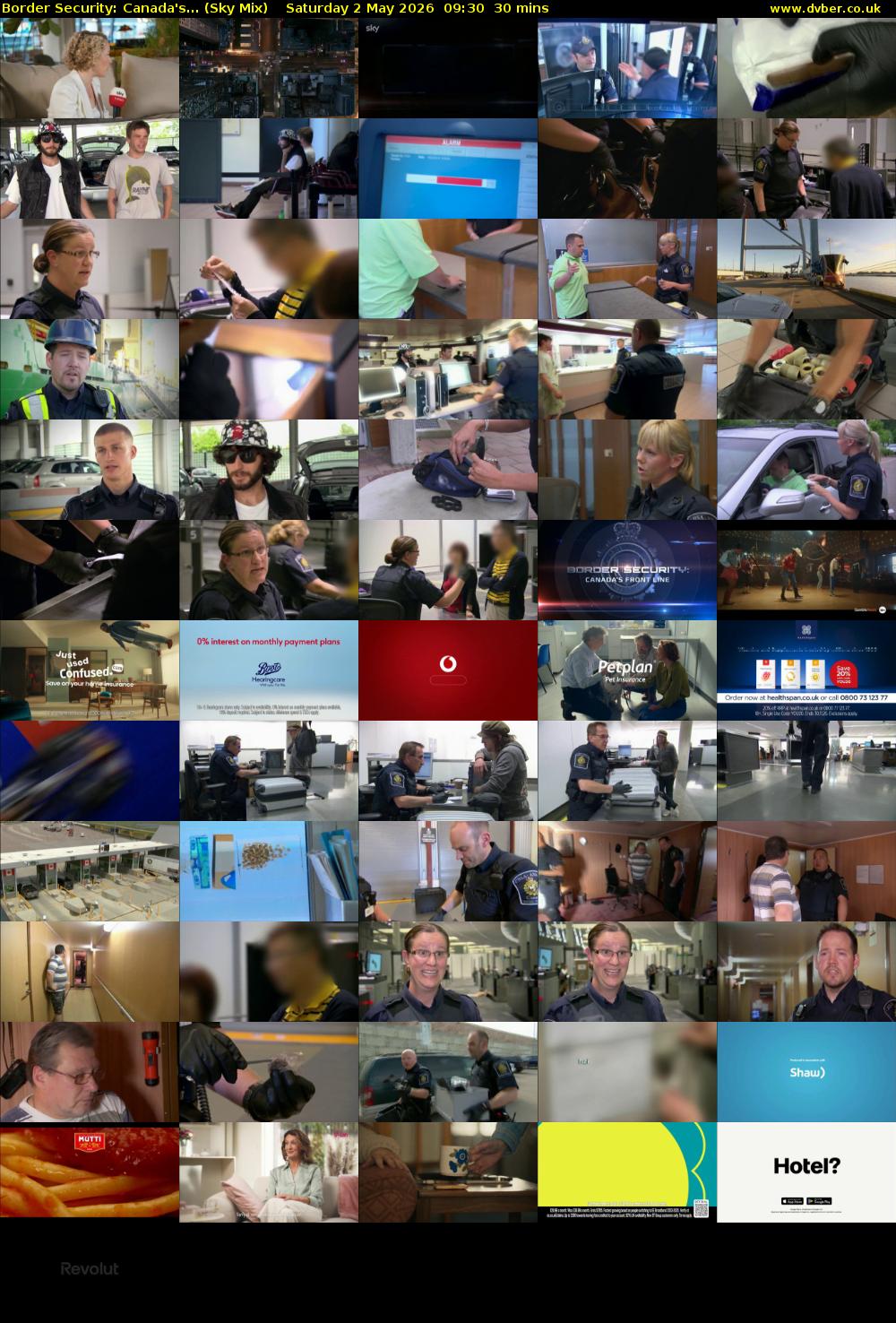 Border Security: Canada's... (Sky Mix) Saturday 2 May 2026 09:30 - 10:00