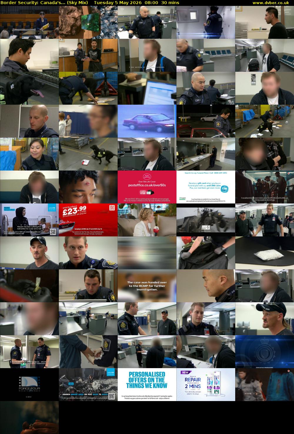 Border Security: Canada's... (Sky Mix) Tuesday 5 May 2026 08:00 - 08:30
