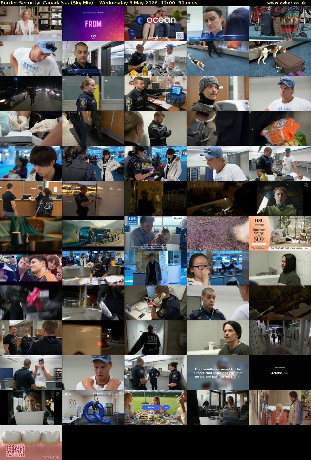 Border Security: Canada's... (Sky Mix) Wednesday 6 May 2026 12:00 - 12:30