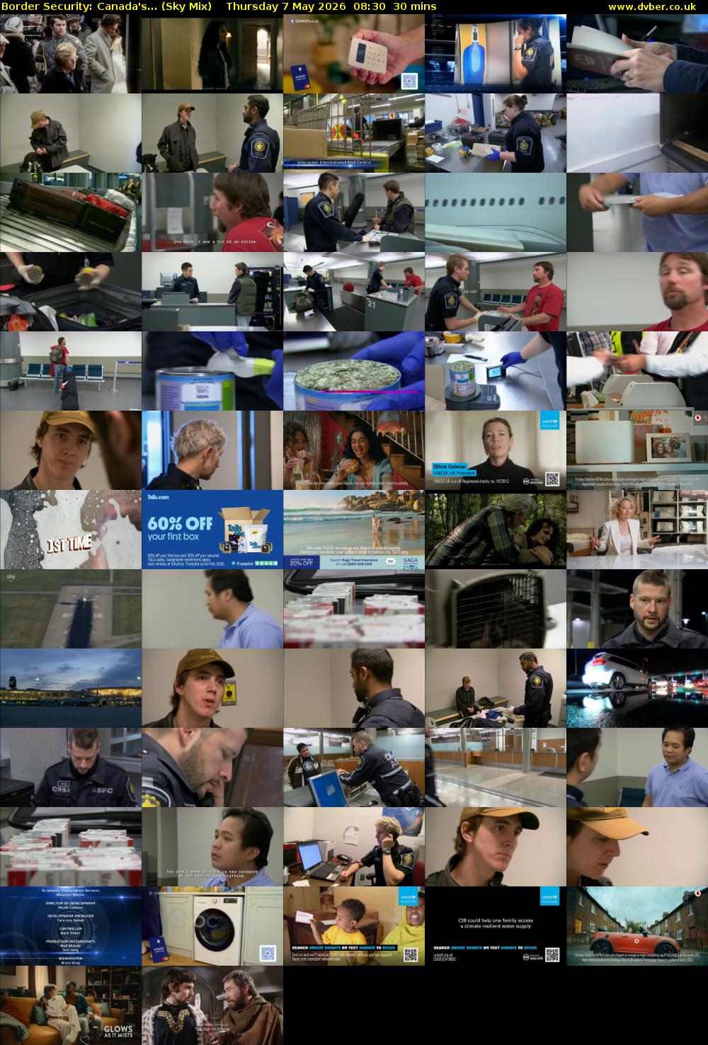 Border Security: Canada's... (Sky Mix) Thursday 7 May 2026 08:30 - 09:00