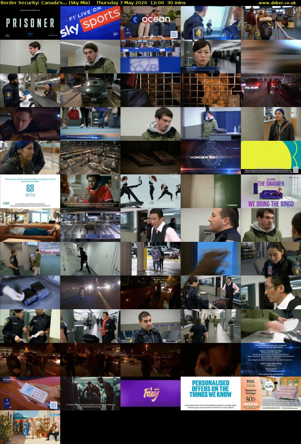 Border Security: Canada's... (Sky Mix) Thursday 7 May 2026 12:00 - 12:30