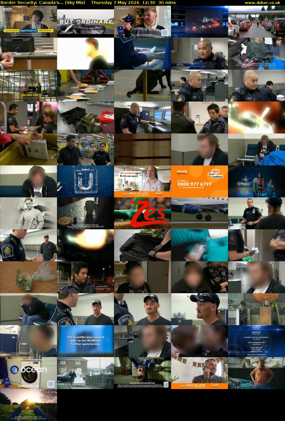 Border Security: Canada's... (Sky Mix) Thursday 7 May 2026 12:30 - 13:00